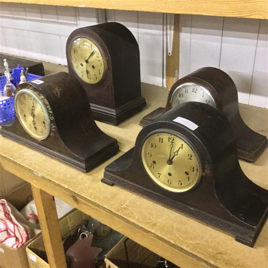 4 mantel clocks